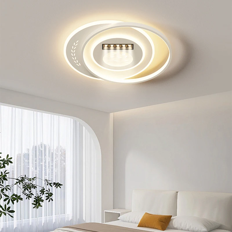 Living Room LED Ceiling Lamp Hall Main Lamp Simple Cream Style Lamps Eye Protection Home Improvement Lighting Lamps