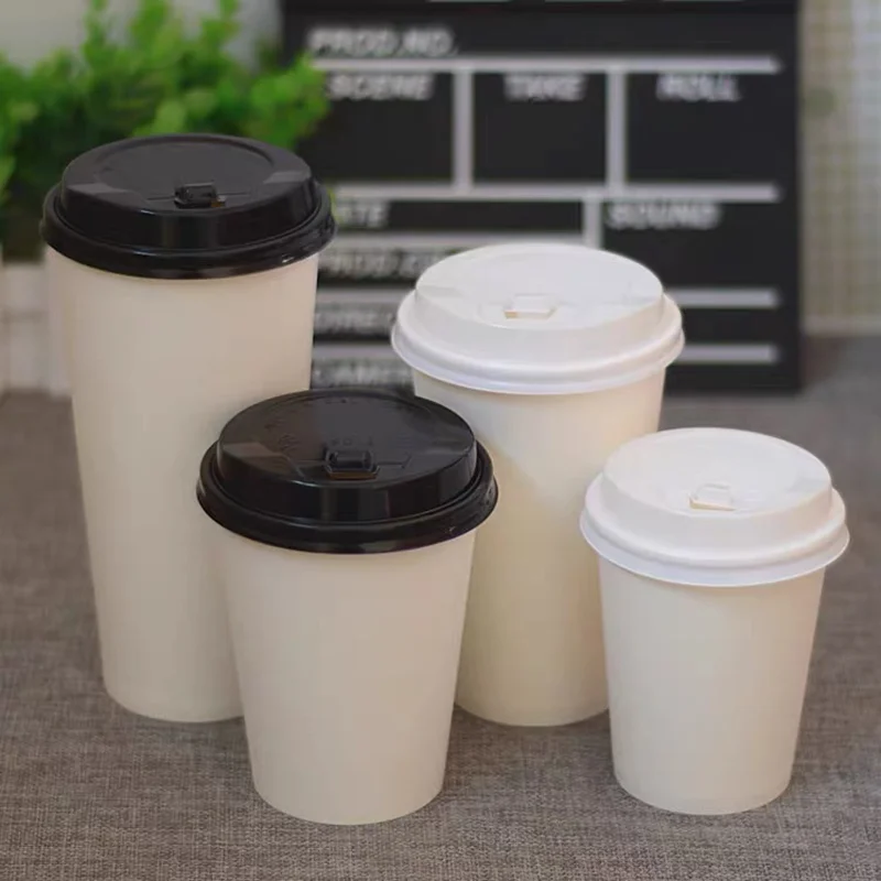 

500pcs 330ml 12oz cup with lid, with cover 500 pieces paper cup Personalized Custom，coffee cup，Disposable Cup Custom，logo Custom