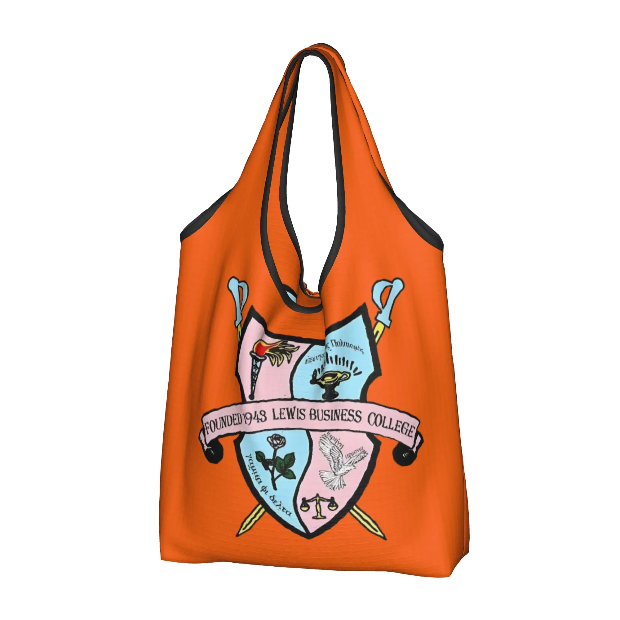 Fashion Gamma Phi Delta  Shopping Tote Bag Portable African American Sorority  Groceries Shopper Shoulder Bag