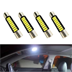 2PCS/4PCS 29mm 31mm LED Fuse Vanity Mirror Light Bulb Festoon 6614 Fuse LED Light 6641 Car Interior Sun Visor Vanity Light White