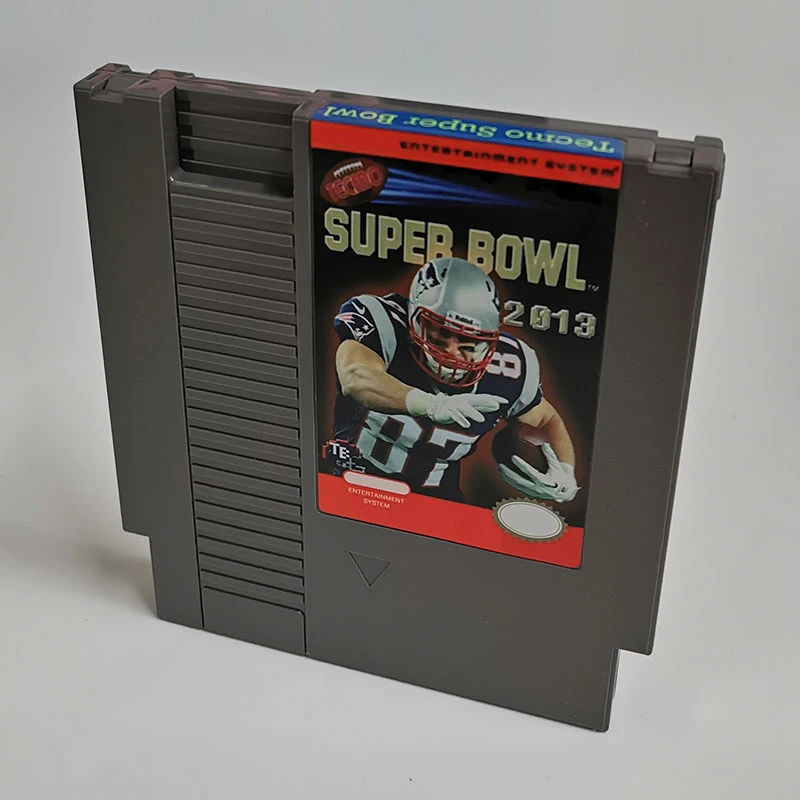 Cartucho de juego clásico Super Bowl 2013 para NES, Cartucho de juego de 8 bits, 72 pines, consola de juegos Retro
