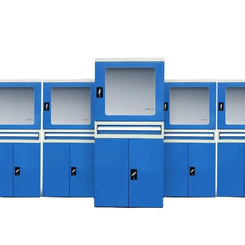 Fenghui Customized PC Cabinet Rolled Cold Steel Mobile Computer Cabinet for Workshop and Factory