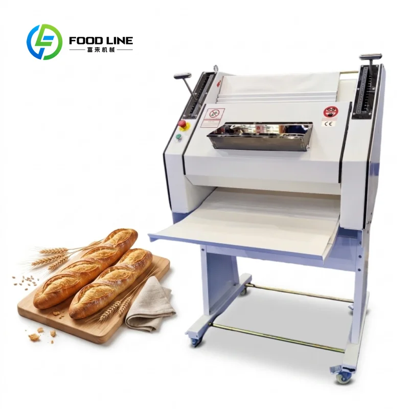 High Quality Industrial Bread Moulder Machine Tabletop Mini Dough Roller Shaper for Baguette and Toast Bakery Manufacturing