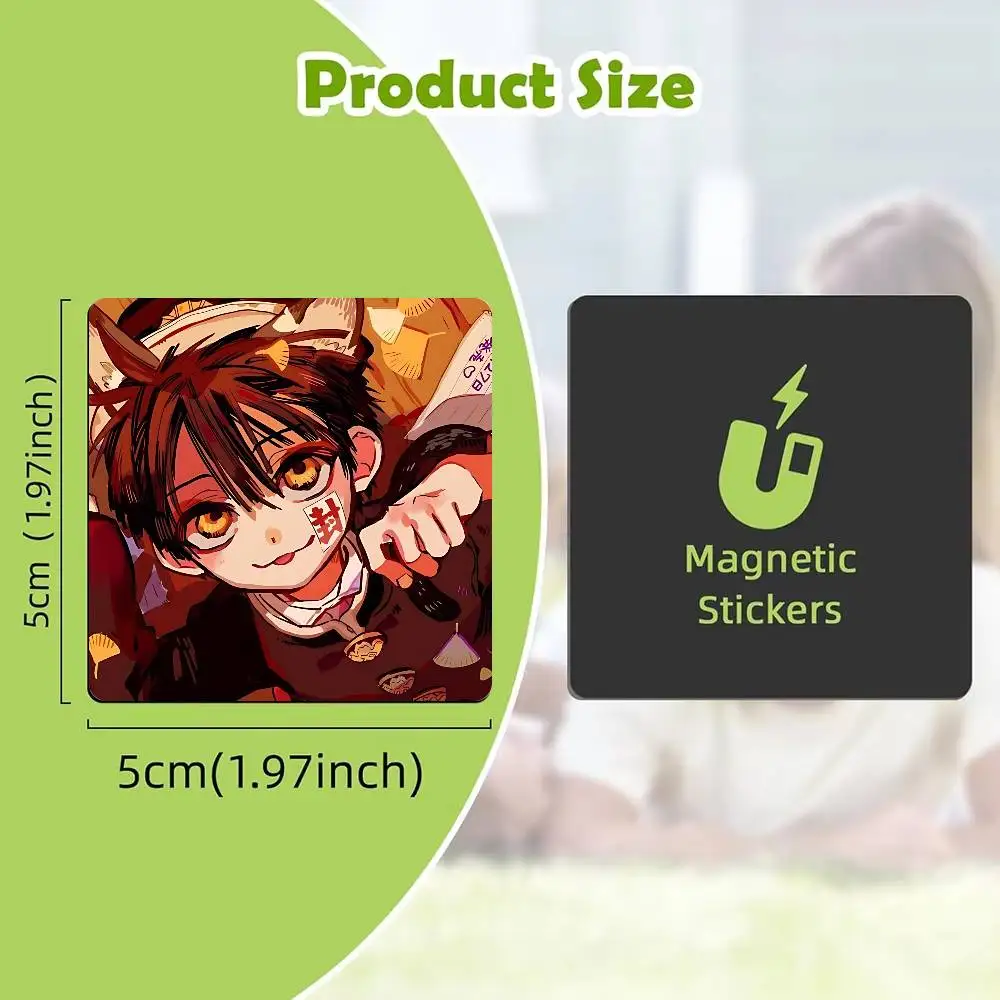 FOR Toilet Bound Hanako kun Fridge Magnet Personalized Magnetic Durable Plastic Square Picture Surface Fridge Magnets