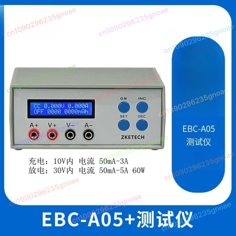 

Battery Capacity Tester EBC-A05+ with Electronic Load Internal Resistance Checker for Power Bank Charger Battery Analyzer 1 pcs