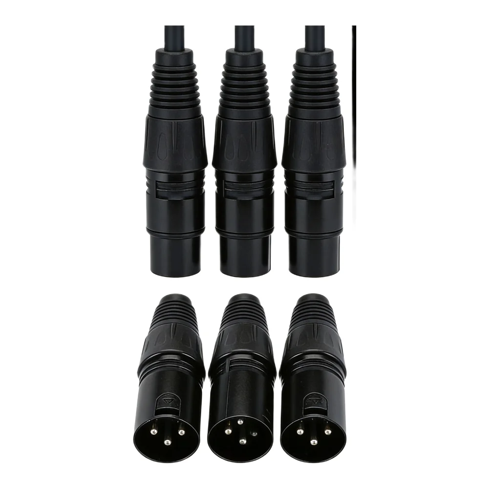 5 Pairs Connectors Male And Female Connector XLR For DMX 3 Pin Female For MIC Snake Audio Microphone Cable Connector
