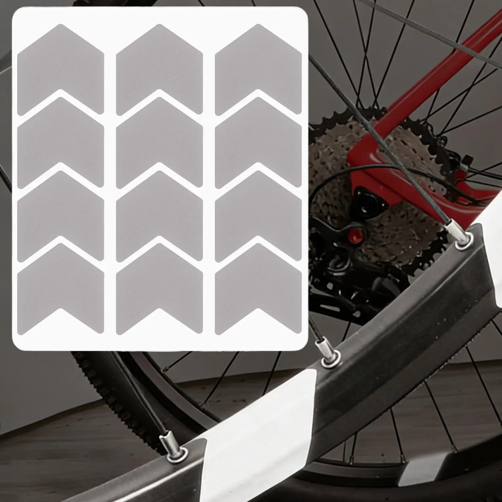 Bike Spoke Reflective Stickers Bicycle Spoke Reflector Tapes Wheel Rim Safety Decal For Night Bike Frame Visibility Accessory - view 4
