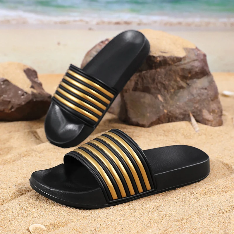 

Men's and Women's Couple Style Slippers, Indoor Home Slippers, Outdoor Beach Lazy Slippers, Slip-On Slippers