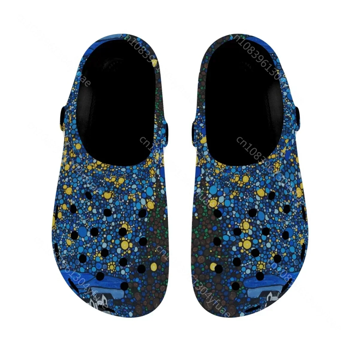 Sandals Women 2023 Van gogh Oil Painting Brand Designer Lightweight Casual Slippers for Indoor/Home/Bathroom Flats Clogs Woman