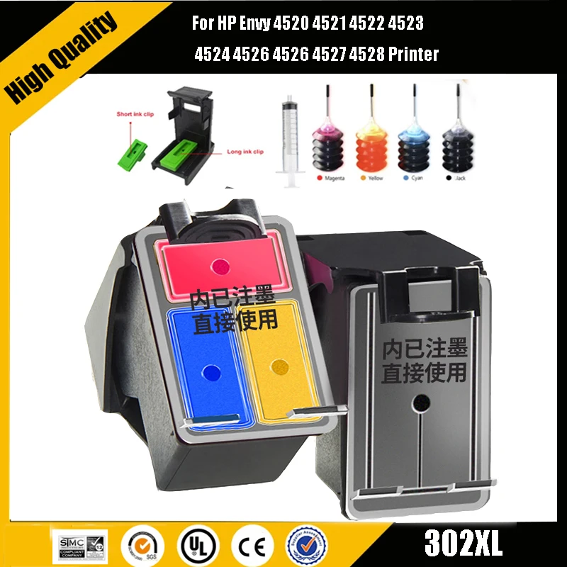 

Einkshop for 302xl HP 302 XL Ink Cartridge for HP Deskjet 2130 ENVY 4520 Officejet 4650 Deskjet 3630 Printer