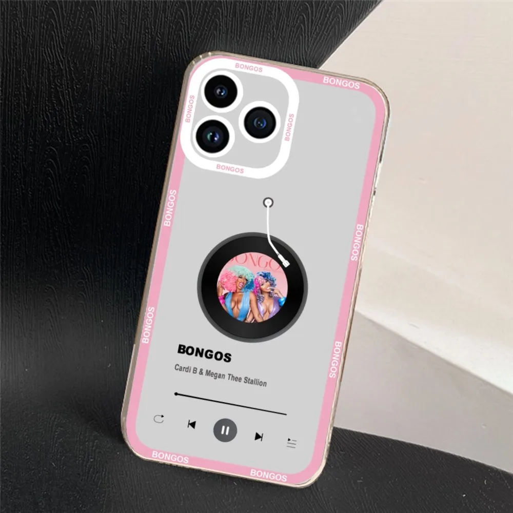 Hip Hop Rapper Cardi B New Album Phone Case For iPhone 11 12 Mini 13 14 15 Pro Max Transparent Shell