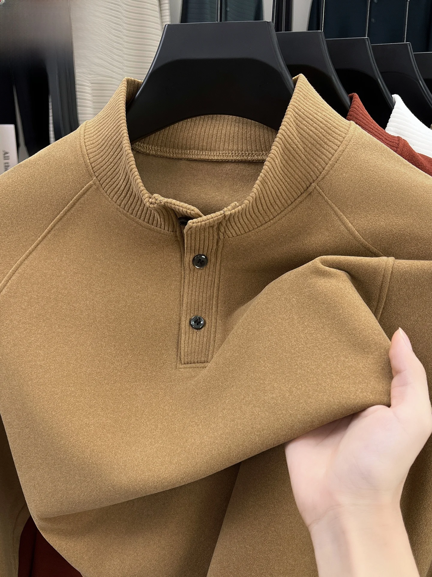 

Мужская осенне-зимняя футболка TUCANO с длинным рукавом, высоким воротом, двусторонняя, из флиса, для молодежи, в городском стиле