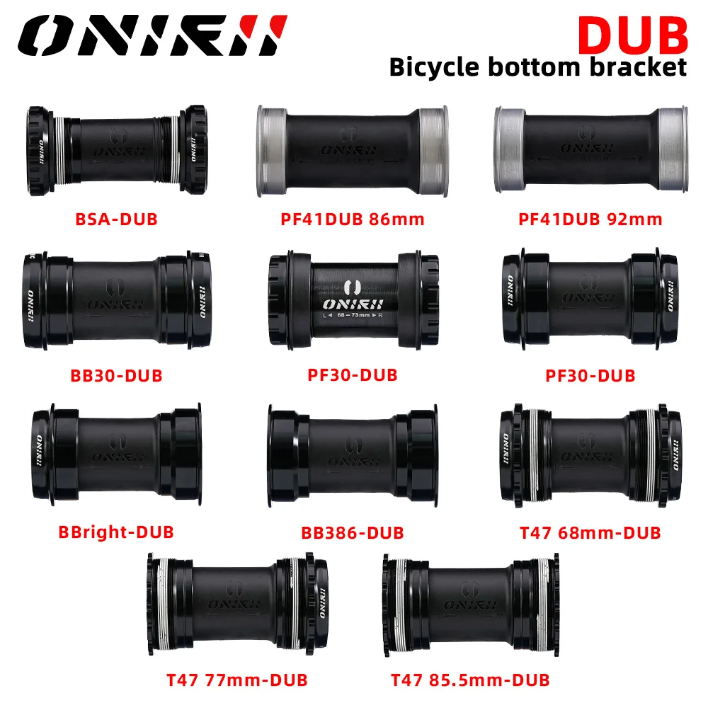 ONIRII 28.99mm Bike Bottom Bracket DUB Series BSA T47 86-92 BB30 Threaded Press-in Bicycle Part Bearing BB for MTB Road Bike NEW