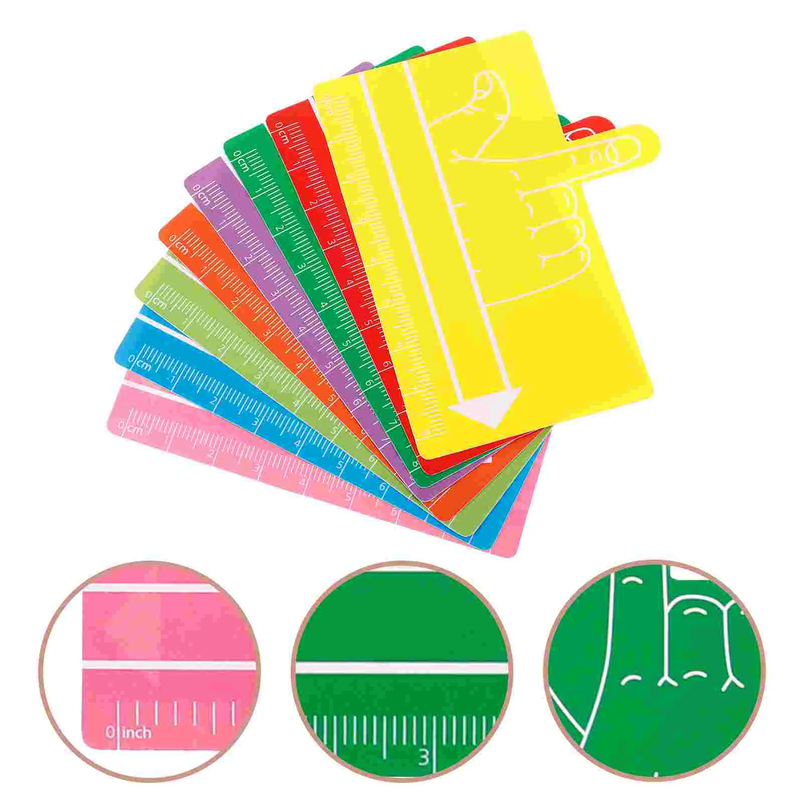 8 Pcs Kids Finger Spacers for Writing Bookmark Guide Reading Tool Dyslexia Bookmarks