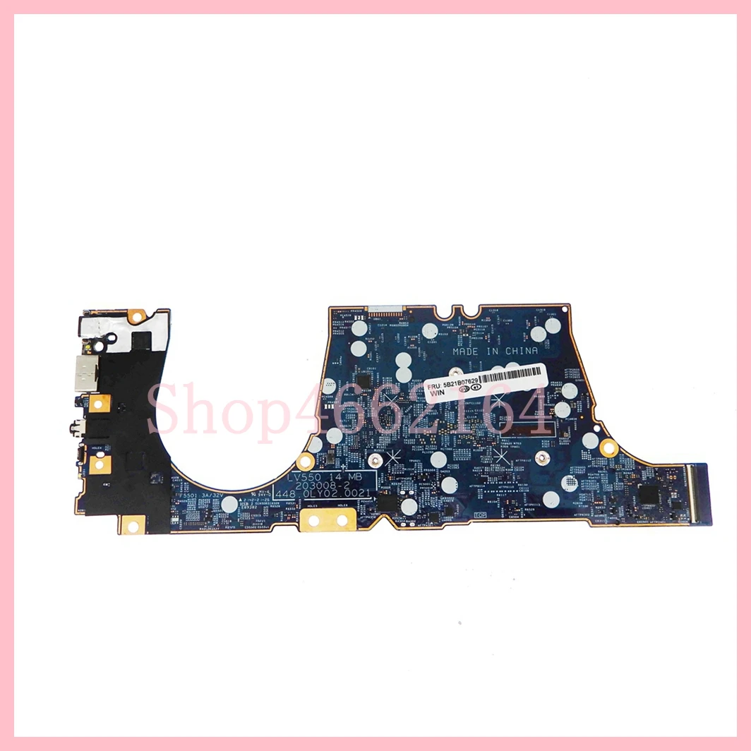 203008-2 With i5-1135G7 i7-1165G7 8GB/16GB-RAM Mainboard For Lenovo ThinkBook 14s G2 ITL Laptop Motherboard Fully Tested OK