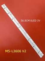 led backlight For Hon Teng 32UD8A R3201 Dahua LCD monitor DHL22-F500 light bar MS-L3606 V2  56.8CM 6LED 3V