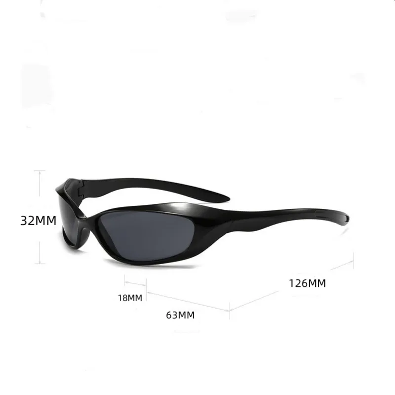 Y2K Punk Sports Sunglasses For Men Women Future Sense Integrated Sun Glasses Brand Designer Vintage Shades UV400 Fashion Goggle