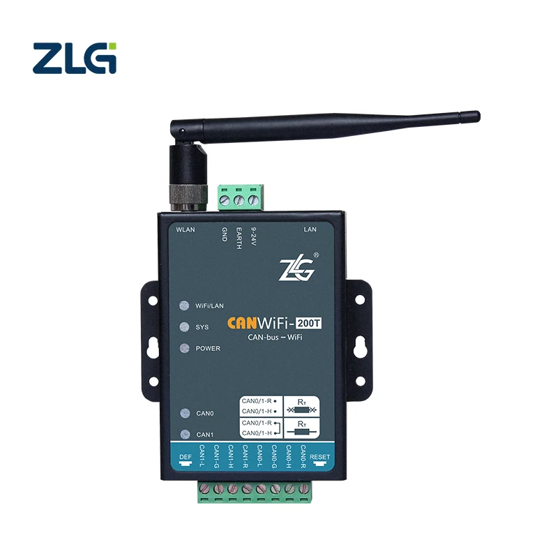 

ZLG Zhiyuan Electronics Industrial Grade High Performance WIFI to CAN Analyzer WIFI-CAN Converter Free Software CANWIFI-200T