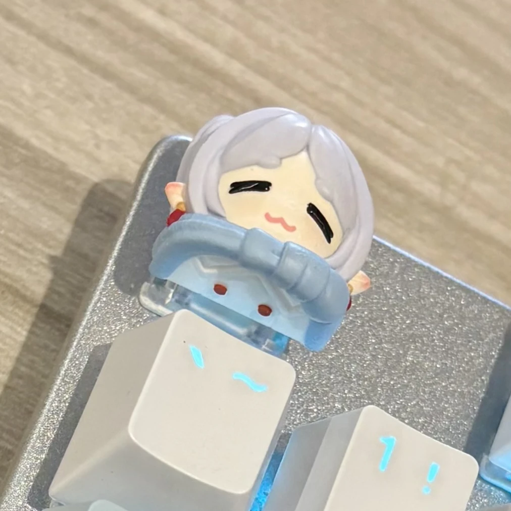 Frieren: Beyond Journey's End Keycap Series الرسوم المتحركة شخصية الراتنج أنيمي لوحة المفاتيح الميكانيكية واحدة Keycap Esc الديكور