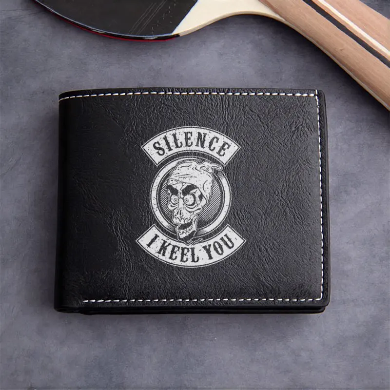 SILENCE I KEEL YOU Кошелек премиум-класса из искусственной кожи Минималистичный дизайн Прочный легкий компактный держатель для карт для мужчин и женщин