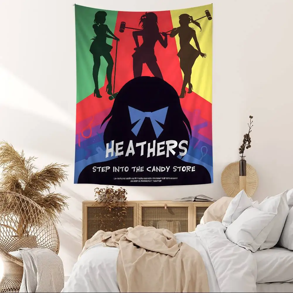 الكلاسيكية في سن المراهقة الموسيقية هيذرز الكرتون نسيج البوهيمي جدار المفروشات ماندالا ديكور المنزل #2