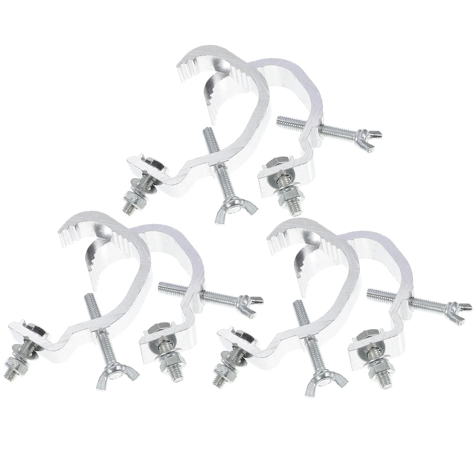 6 Pcs Uplights Moving Head Bracket Stage Hooks Truss Lighting Mount Aluminum Alloy Clamp Heavy Duty Stand