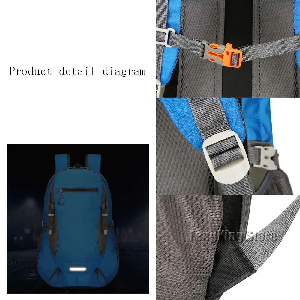 FOR Vespa  Vespa  New 40L Outdoor Sports Mountaineering Bag for Men and Women Backpack with Large Capacity