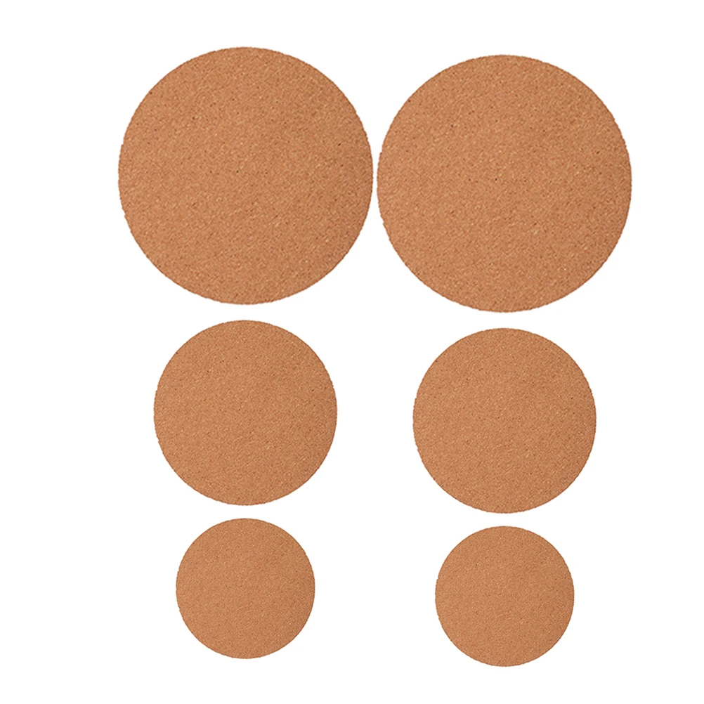 6 قطعة الحصير نبات الفلين منصات الفلين الناعمة المستديرة مقاومة للحرارة لقاعدة وعاء الزهور داخلي في الهواء الطلق البستنة الوقايات للنباتات