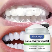 Nuevo Polvo Dental Blanqueador de Invierno 2026 con 10% de Hidroxiapatita - Remineralizante, Menta Refrescante, Reparación del Esmalte y Aliento Fresco