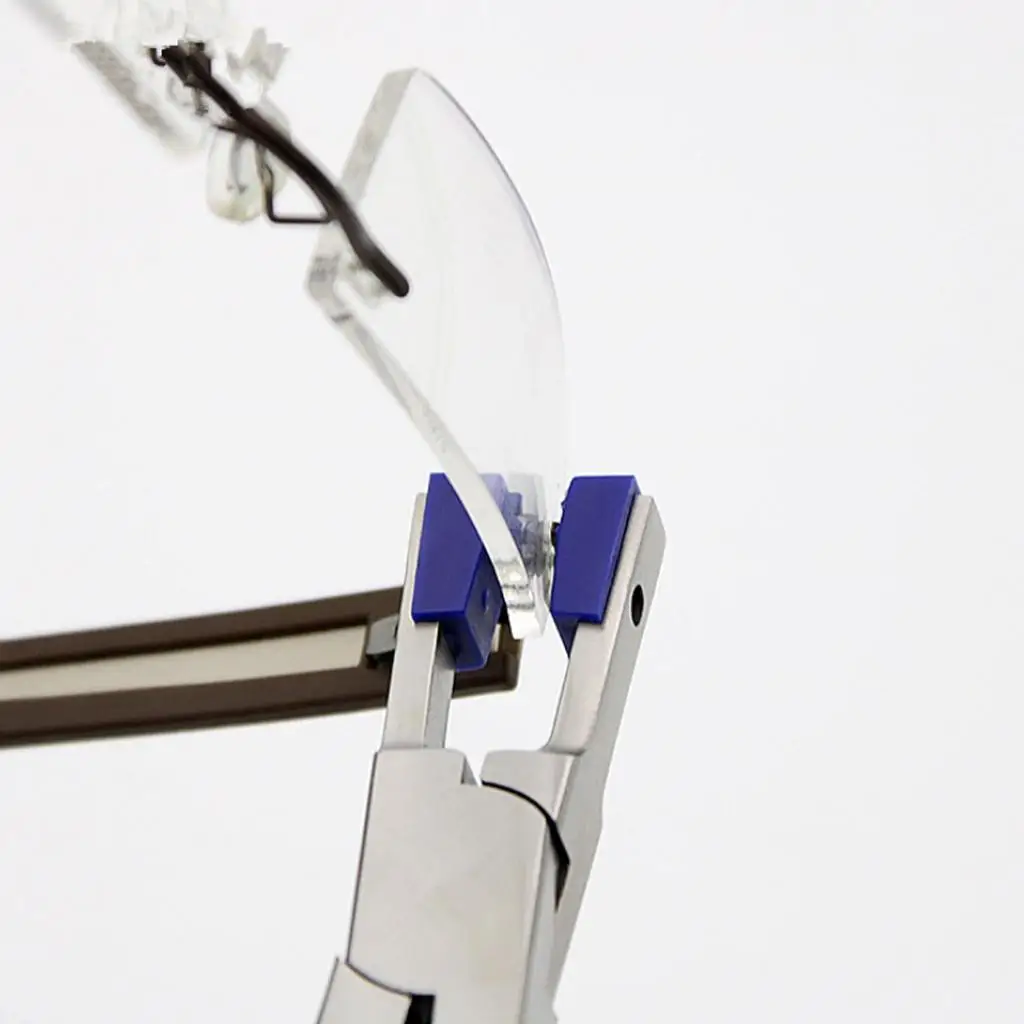 Glasses Repair Fixing Pliers Case Stainless Steel Disassembly Tool Kit for Round Frame Glasses Clear Blue Light Glasses