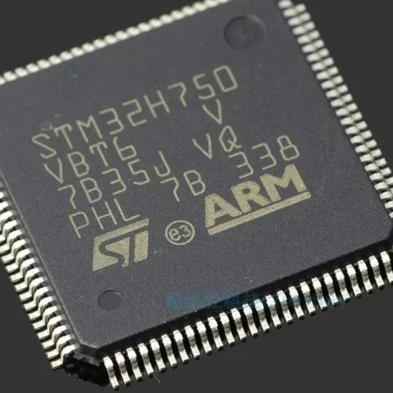 5pcs STM32H750VBT6 STM32H750 32H750VBT6 332-bit High Performance ARM Core MCU Chip LQFP-100 Package for Industrial