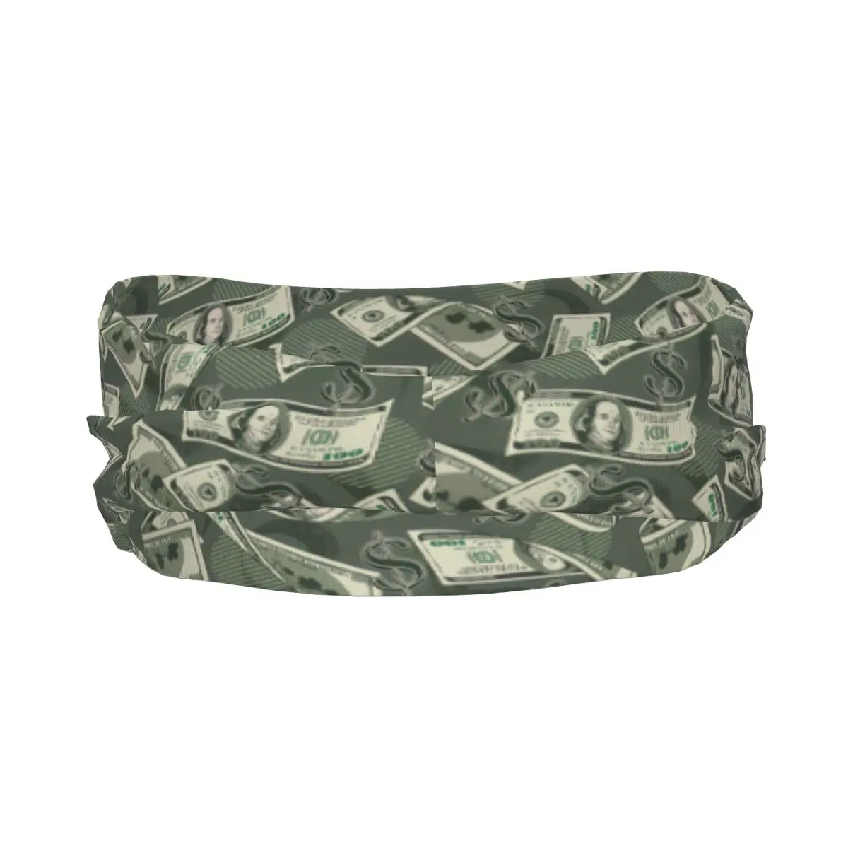 Money Vintage 100 US Dollar Notes Elastic Hair Band Yoga Headband Makeup Hair Hoop Headwrap