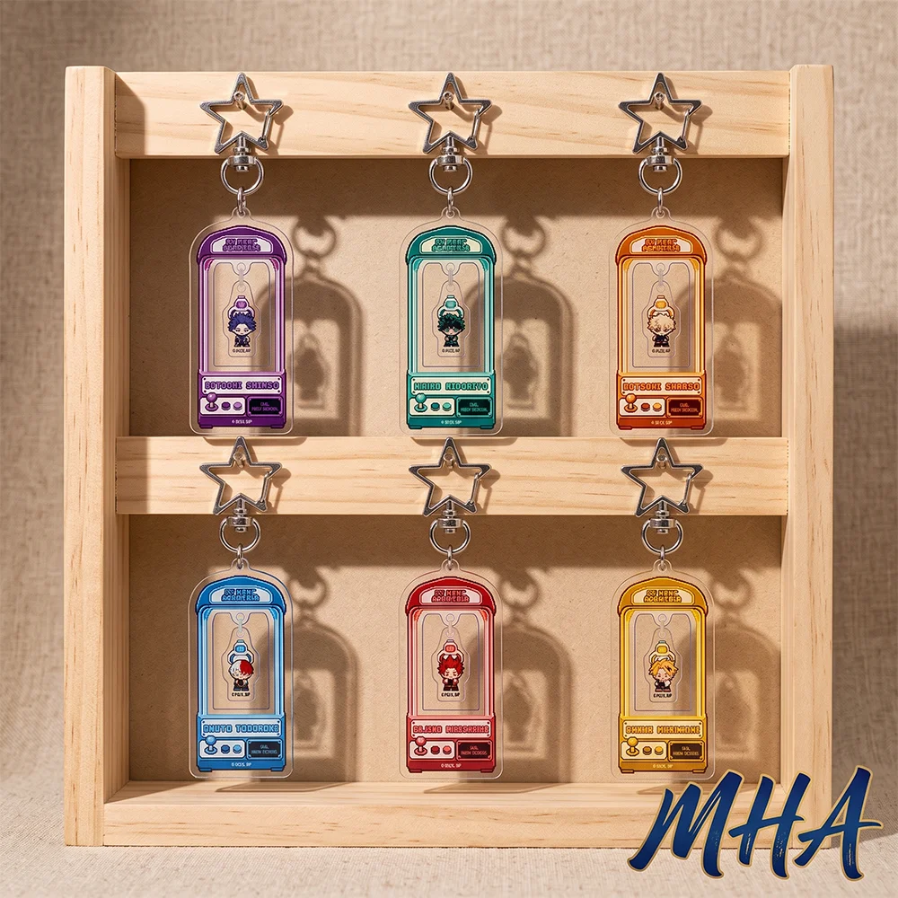 Anime My Hero Academia Izuku Katsuki Shota DABI Win the Game Battle Kawaii Keychain Cute Keyring Bag Charm Backpack Pendant