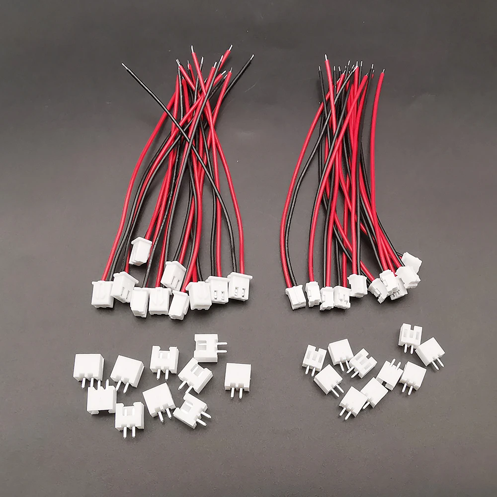 20Sets PH 2.0MM XH 2.54MM JST 2Pin Male Female Plug Connector Socket Wire Cable 100mm