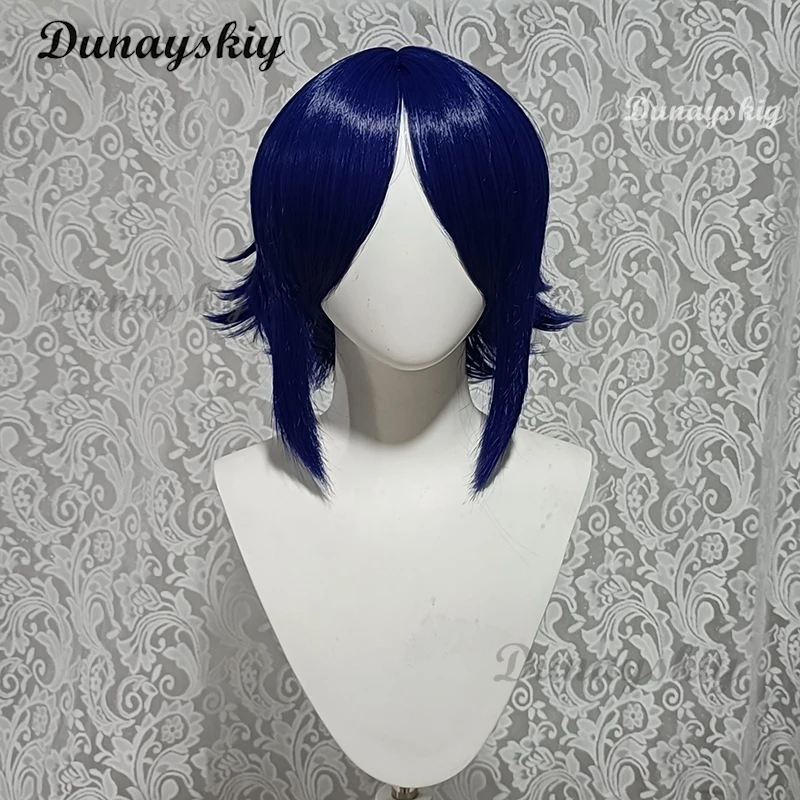 Game Miside Synthetic Wig Long 68cm Blue Purple Double Ponytail Wig Heat Resistance Fibre Party Cosplay Anime Mita Wigs