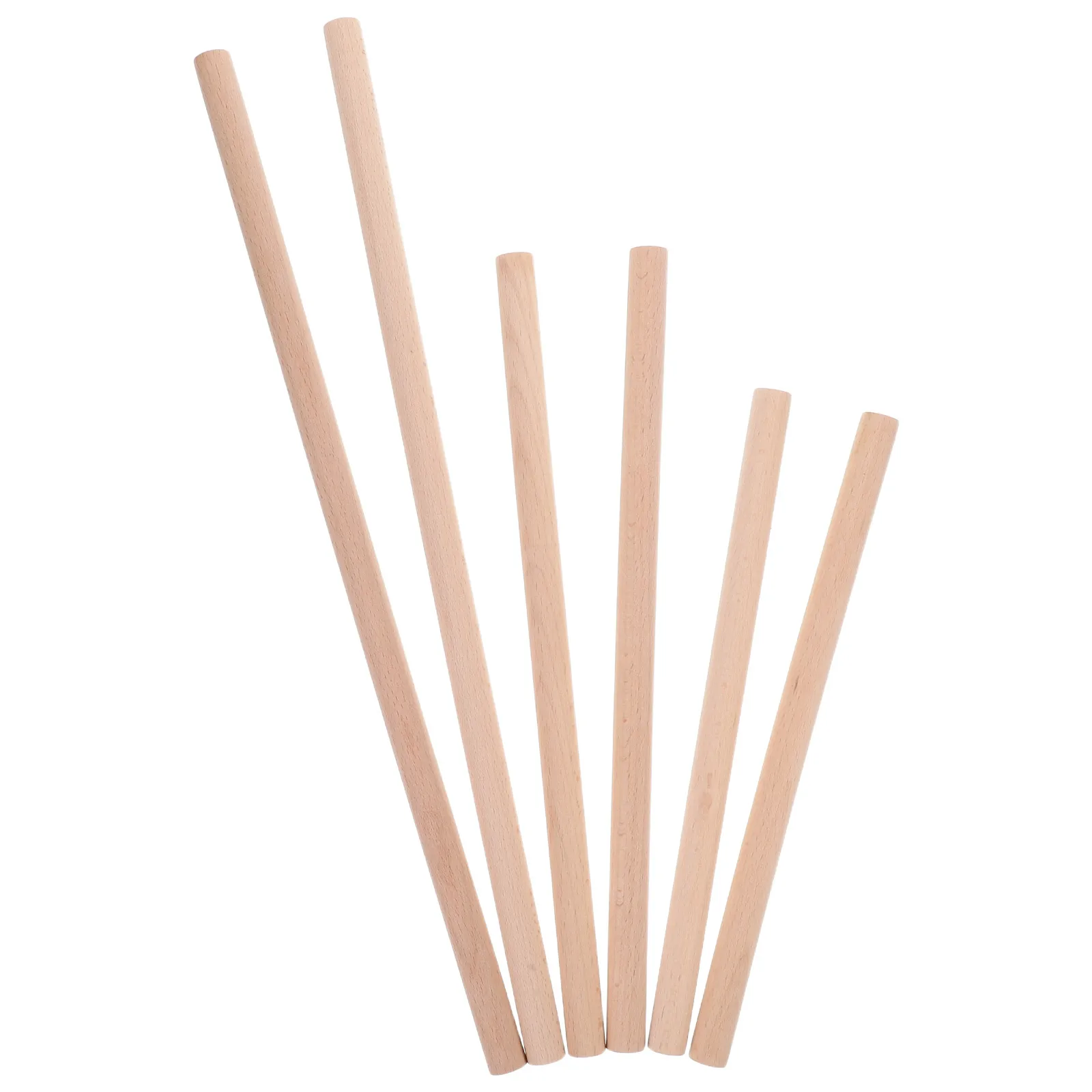 

6pcs Wooden Craft Sticks 40Cm 30Cm 25Cm Natural Wood Logs For Diy Tapestry Weaving Hanging Rods Home Decor Crafting Supplies