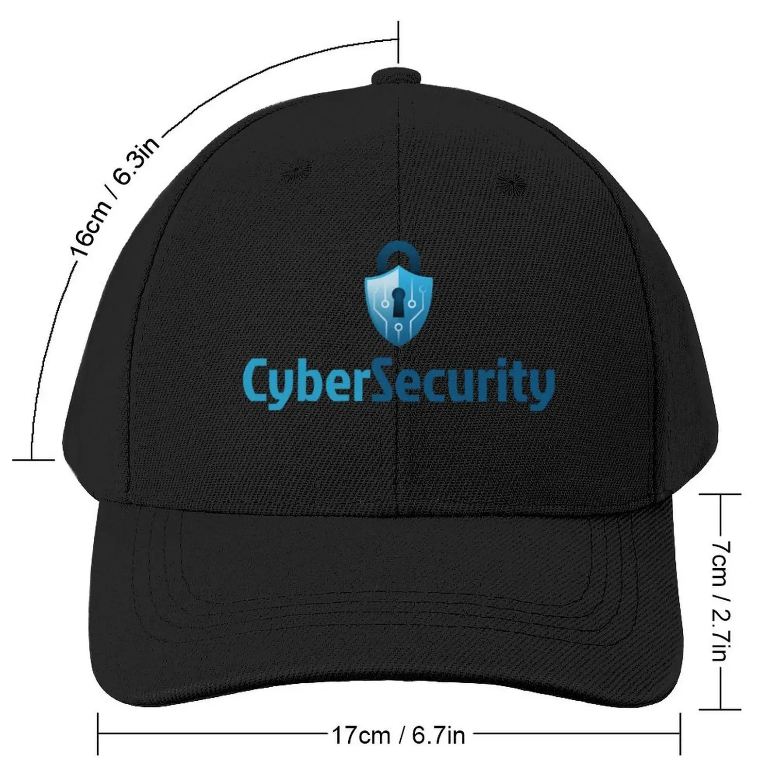 Cyber Security Lock Blue Baseball Cap Hat Beach Bobble Hat Hats Woman Men's