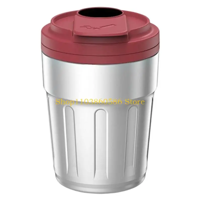 242A Car Ashtray With Light Auto On When Opening Lid Creative Coffee Cup Design ABS Construction For Vehicle Interior