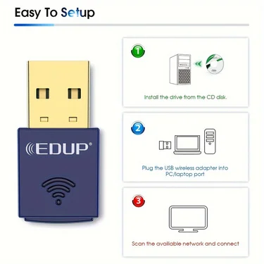 WIFI Wireless Network Card Bluetooth 2-in-1 BT4.0 Signal Reception and Transmission RTL8723BU Mini USB