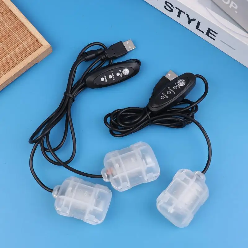 【Nice】Low Noise & Durable DC 5V 3-Speed USB Massage Motor, Dual/ Single Head Vibrating Massager For Pillow/ Cushion/ Waist