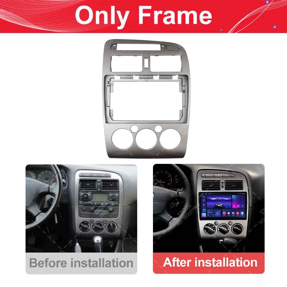 For Toyota Avensis T220 1997-2003 9 inch LHD Screen Car Fascia Stereo 2 Din Adapter Frame Audio Player Dash Fitting Panel Bezel.
