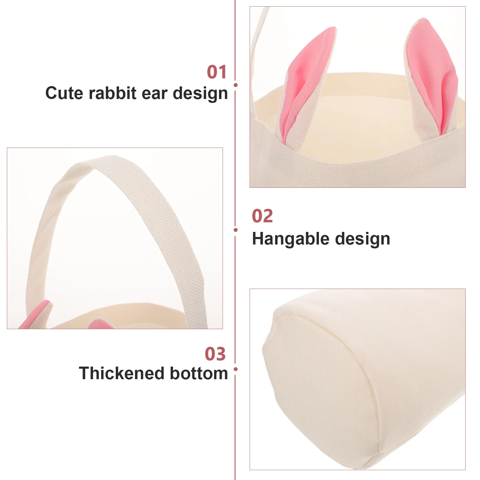 أكياس قماش أذن أرنب للهدايا، ديكورات حفلات المهرجانات، أكياس تخزين العناصر الصغيرة، أكياس تغليف الهدايا