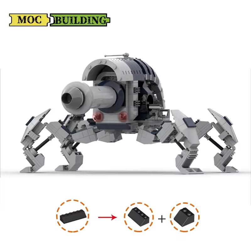 J-1 Proton Cannon Model MOC Building Blocks DIY Assembly Bricks Toys Gift