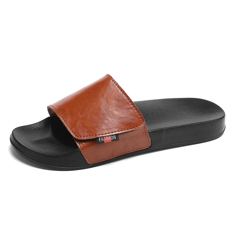 Summer Men's Slippers Indoor Outdoor Sandals Comfortable Soft Slides Beach Clogs Men Casual Shoe Male Anti-slip House Slippers