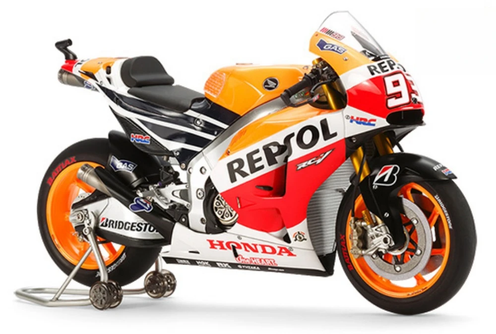 Tamiya 14130 schaal 1/12 Repsol Honda RC213V '14 motorfietsconstructie