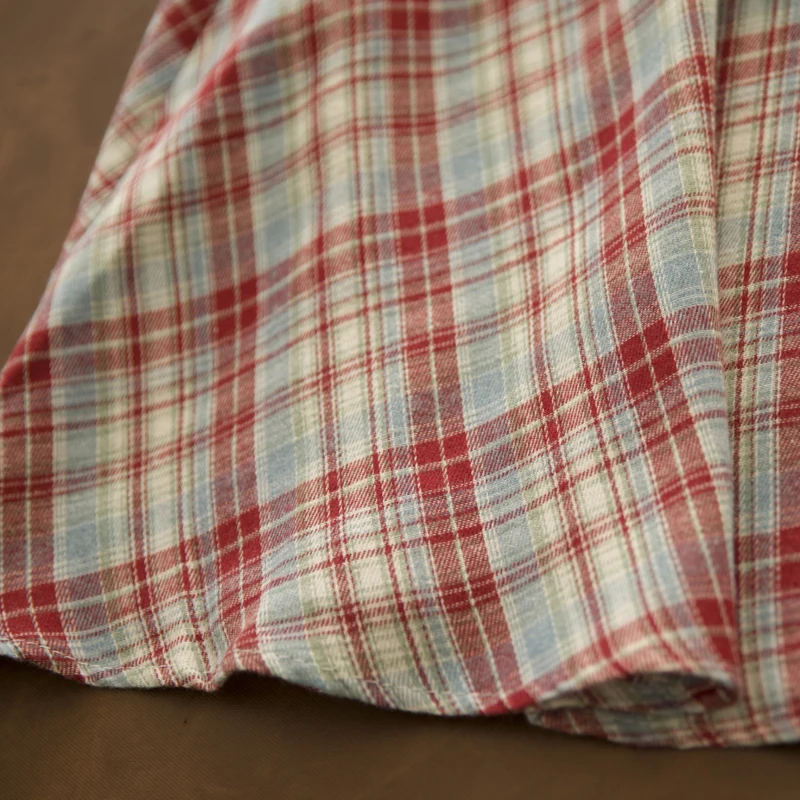 اليابانية خمر موري فتاة منقوشة الدانتيل المرقعة غير المتماثلة التنانير القطنية المرأة الصيف مرونة الخصر عادية فضفاض ألف خط التنانير