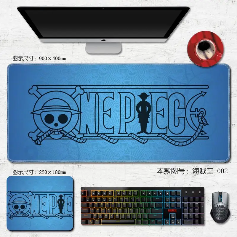 Mouse Pad Luffy Zoro Gamer Large Cute Wrist Mousepad Keyboard Computer Personality Anime Carpet Rubber XL Laptop Office Desk Mat