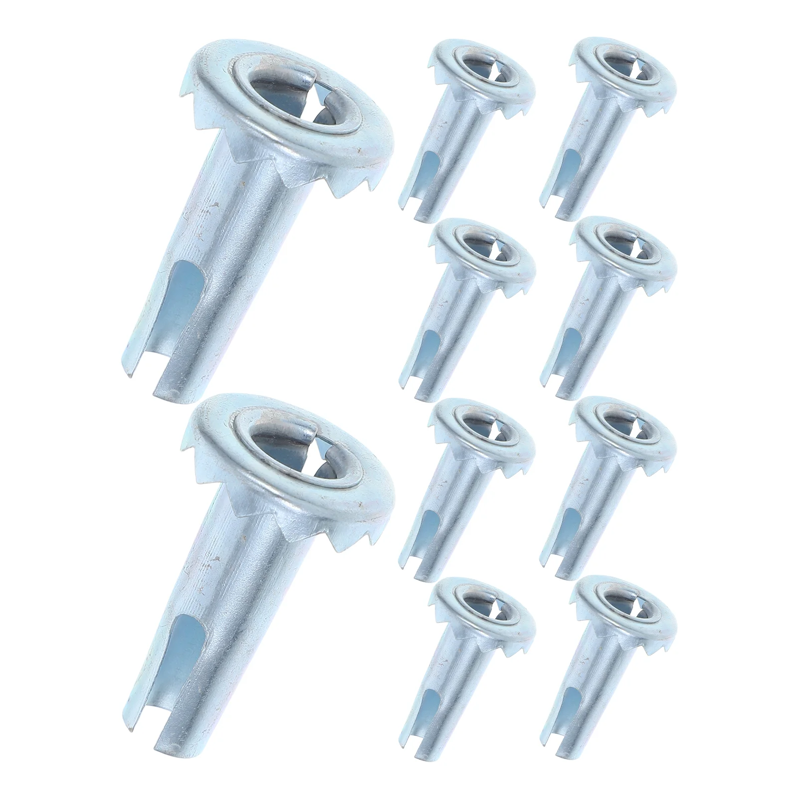 

10 Pcs Office Chair Caster Cover Sturdy Metal Wheel Insert Furniture Cups Desk Replacement Casters Noise Reduction