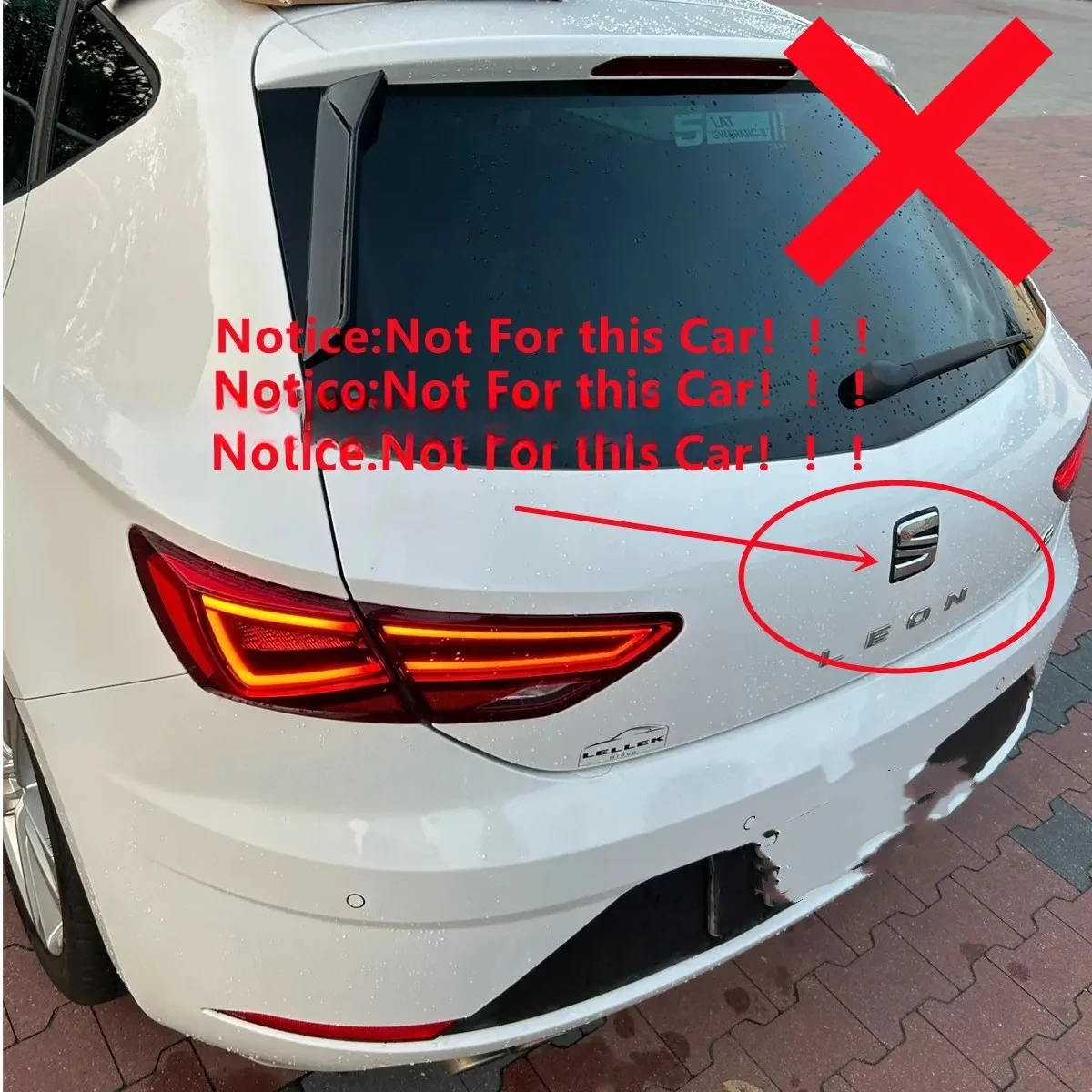 Car Window Trim Lip Spoiler For Seat Leon 5F FR Mk3 MK3.5 5Door Rear Roof Wing Side Edge Tail Flap Rear Trunk Window Spoiler Lip