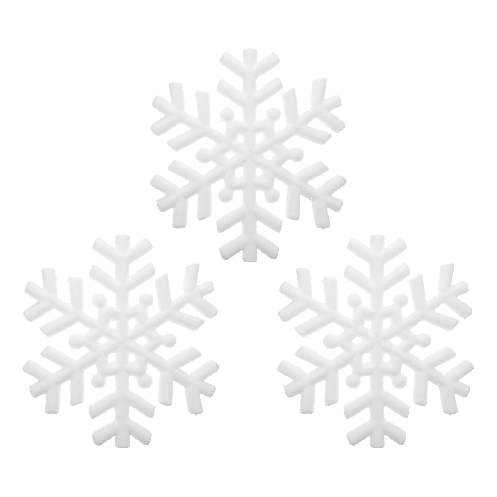3pcs Snowflakes Foam DIY Material Wreath Kids Room Decor Snowflake nament Unfinished Creative Art